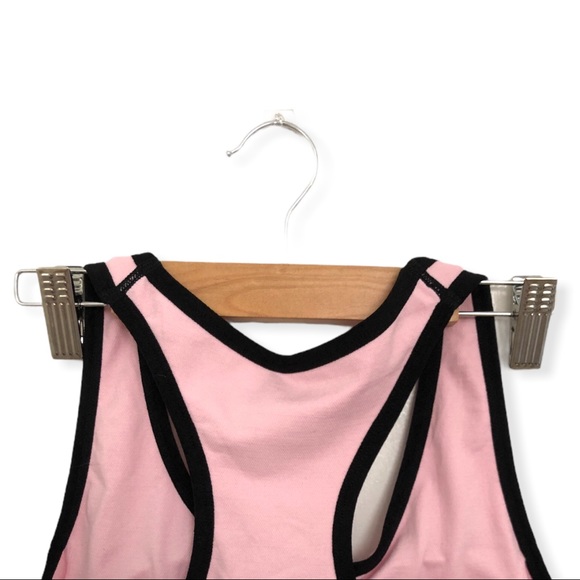 🏃‍♀️bebe sport | Parfait Pink Seamless Racerback Athletic Bra W/ Removable Cups - Picture 4 of 8